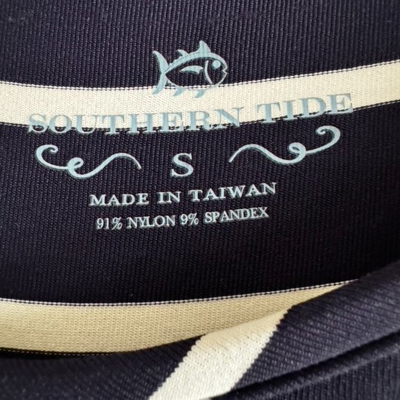 Southern Tide Navy Stripe Long Sleeve Dress/ Pink stripe- size Small - Picture 3 of 5